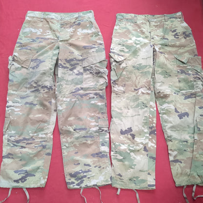 Lot of Two* US Army Small Short Traditional OCP Uniform Pants Air Force Used (OCP11- ea07-JUL117)