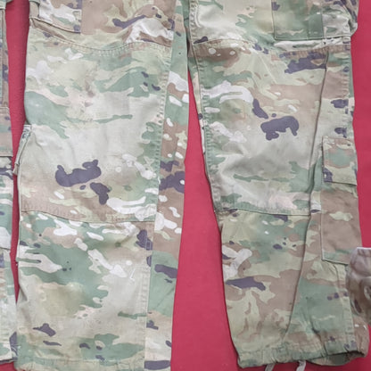 Lot of Two* US Army Small Short Traditional OCP Uniform Pants Air Force Used (OCP11- ea07-JUL117)