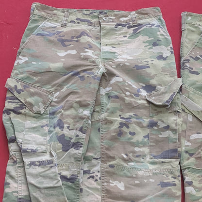 Lot of Two* US Army Small Short Traditional OCP Uniform Pants Air Force Used (OCP11- ea07-JUL119)