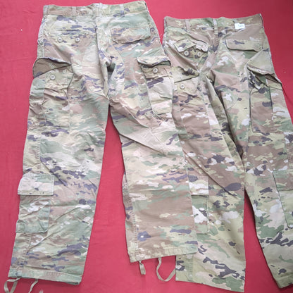 Lot of Two* US Army Small Short Traditional OCP Uniform Pants Air Force Used (OCP11- ea07-JUL119)