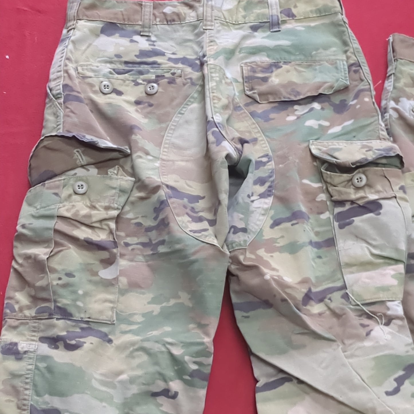 Lot of Two* US Army Small Short Traditional OCP Uniform Pants Air Force Used (OCP11- ea07-JUL119)