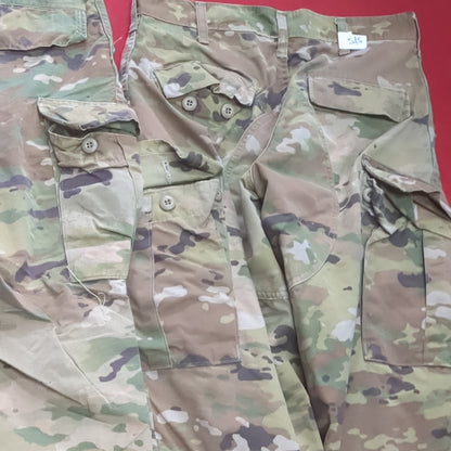 Lot of Two* US Army Small Short Traditional OCP Uniform Pants Air Force Used (OCP11- ea07-JUL119)