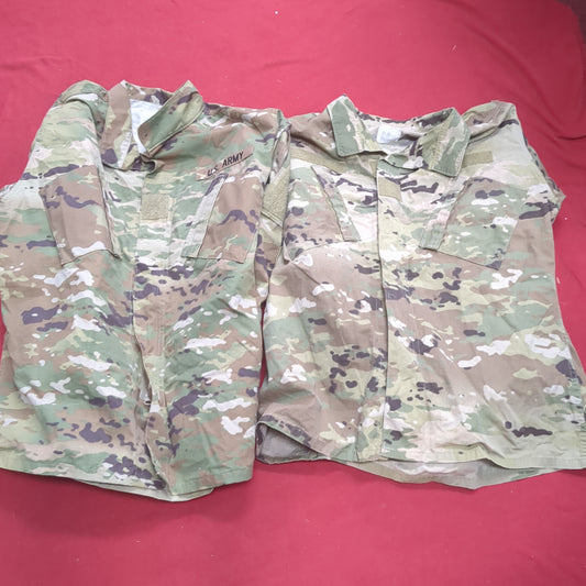 Lot of Two* US Army LARGE LONG Traditional OCP Uniform Top Air Force Good Condition (OCP10- ea06-JUL122)