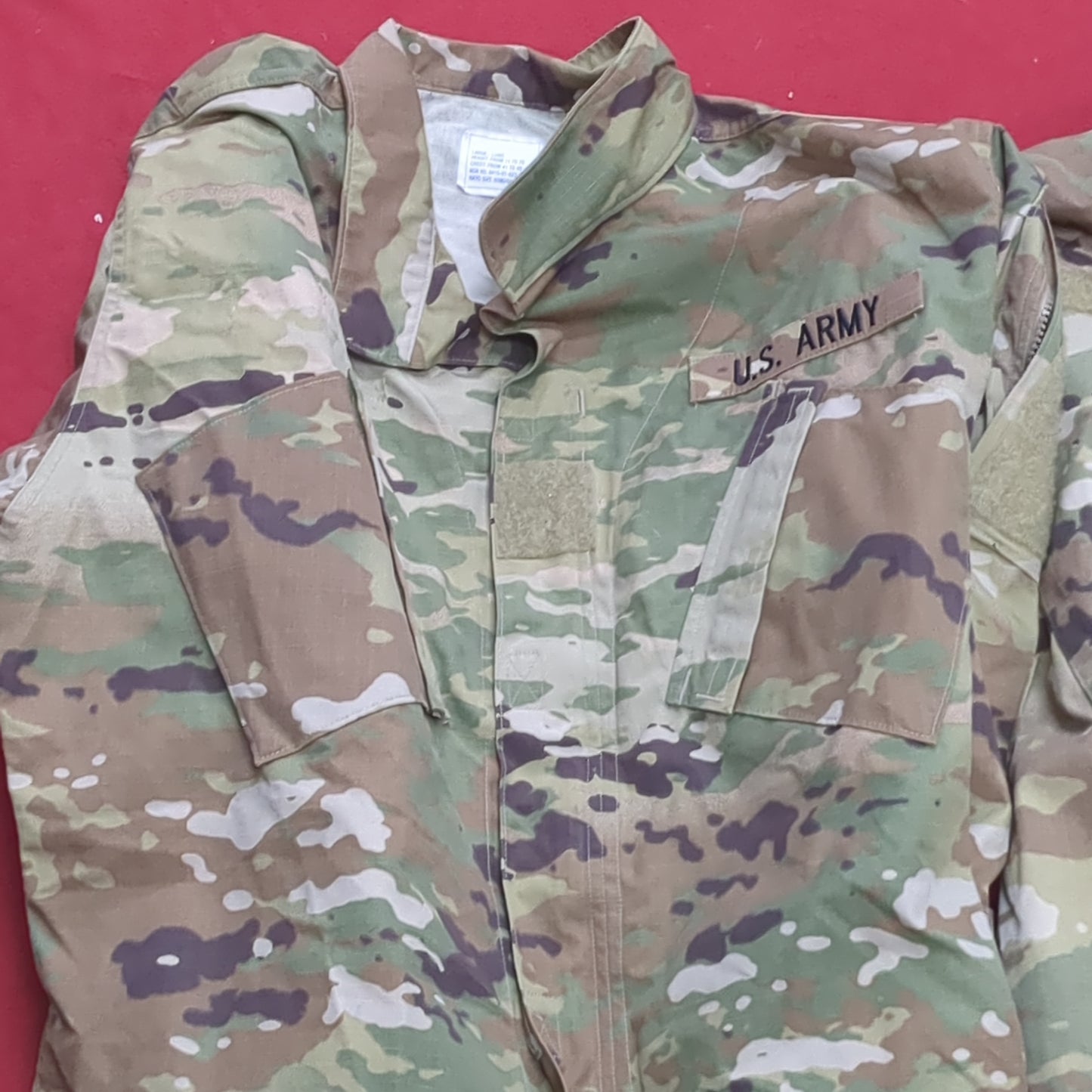 Lot of Two* US Army LARGE LONG Traditional OCP Uniform Top Air Force Good Condition (OCP10- ea06-JUL122)