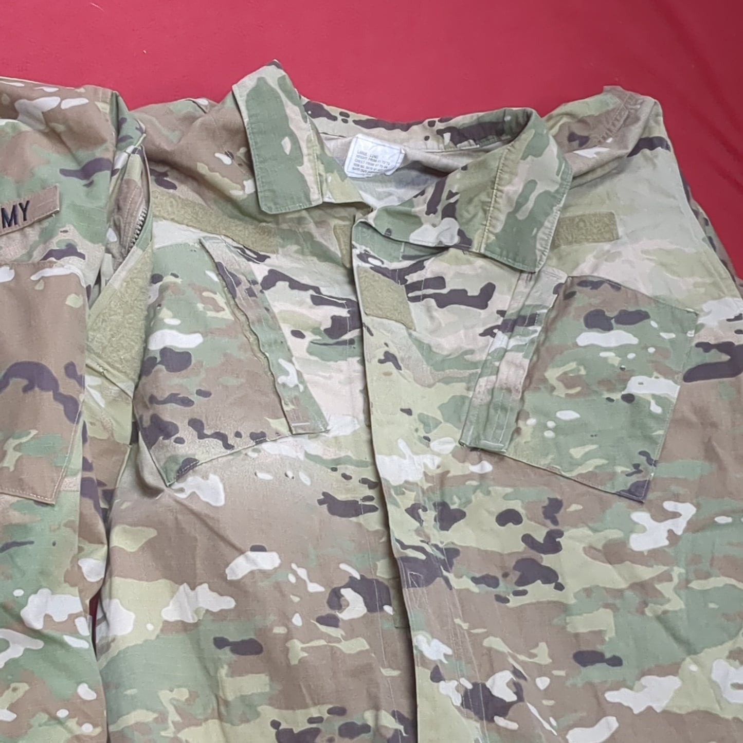 Lot of Two* US Army LARGE LONG Traditional OCP Uniform Top Air Force Good Condition (OCP10- ea06-JUL122)