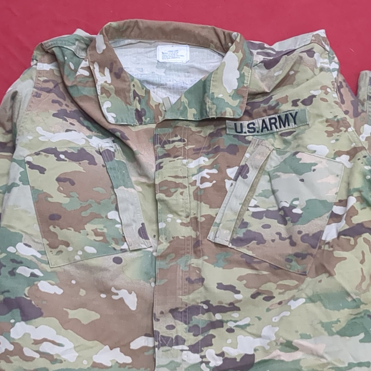 Lot of Two* US Army LARGE LONG Traditional OCP Uniform Top Air Force Used (OCP11- ea07-JUL125)