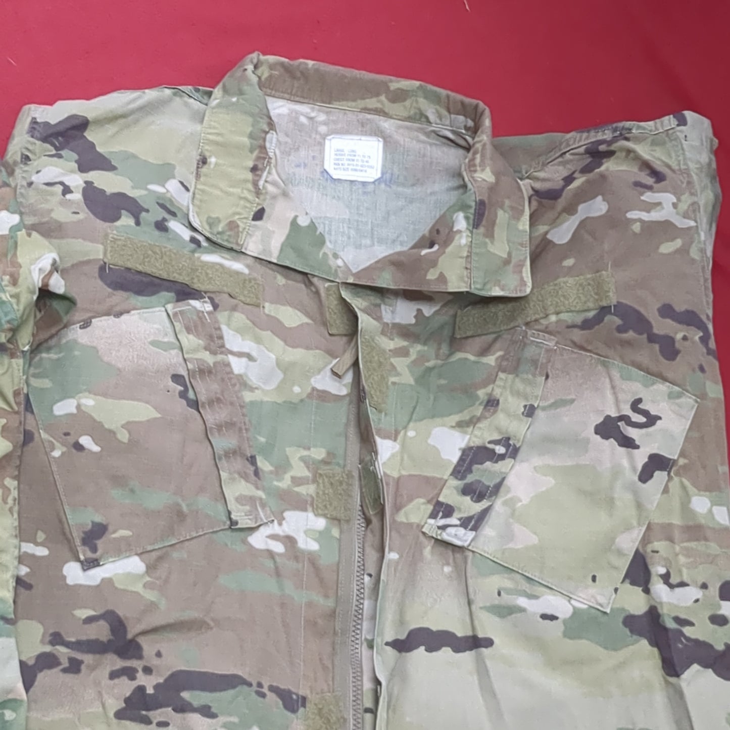 Lot of Two* US Army LARGE LONG Traditional OCP Uniform Top Air Force Used (OCP11- ea07-JUL125)