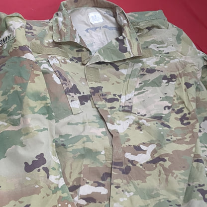 Lot of Two* US Army LARGE LONG Traditional OCP Uniform Top Air Force Used (OCP11- ea07-JUL126)