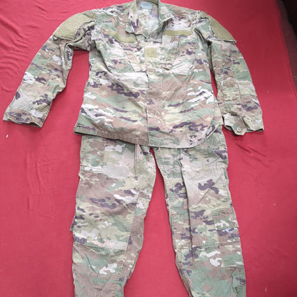 SET of Small Regular Deployment Multicam OCP Uniform FRAC Top Pants Used (OCP10- ea06-JUL135)