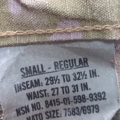 SET of Small Regular Deployment Multicam OCP Uniform FRAC Top Pants Used (OCP10- ea06-JUL135)