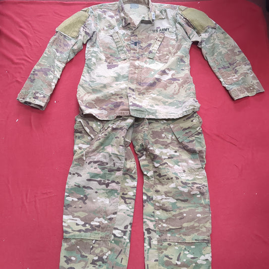 SET of Small Regular Deployment Multicam OCP Uniform FRAC Top Pants Good Condition (OCP10- ea06-JUL136)