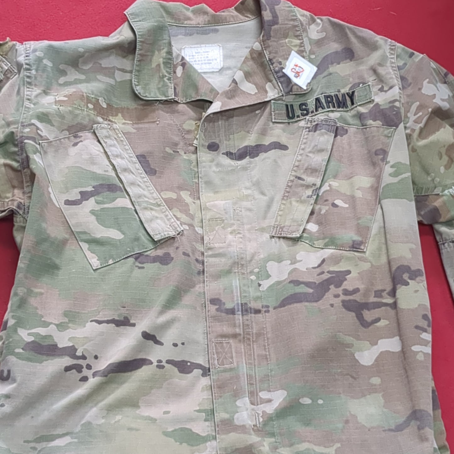 SET of US Army Small Short Traditional OCP Uniform Top Pants Air Force Good Condition (OCP10- ea06-JUL144)