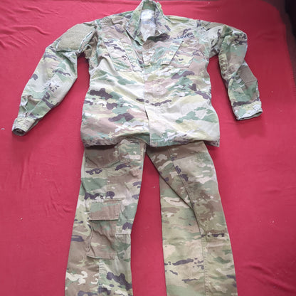 SET of US Army SMALL REGULAR Traditional OCP Uniform Top Pants Air Force Used (ocp11- ea07-FEB21)