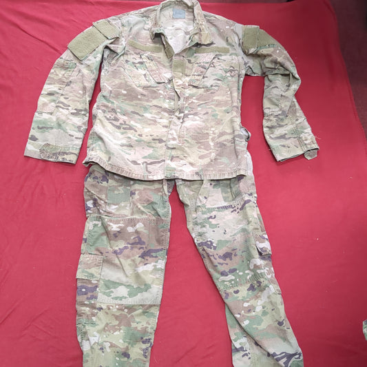 SET of US Army SMALL LONG Multicam Uniform FRAC Top Pants (ocp12- ea08-JUL151)