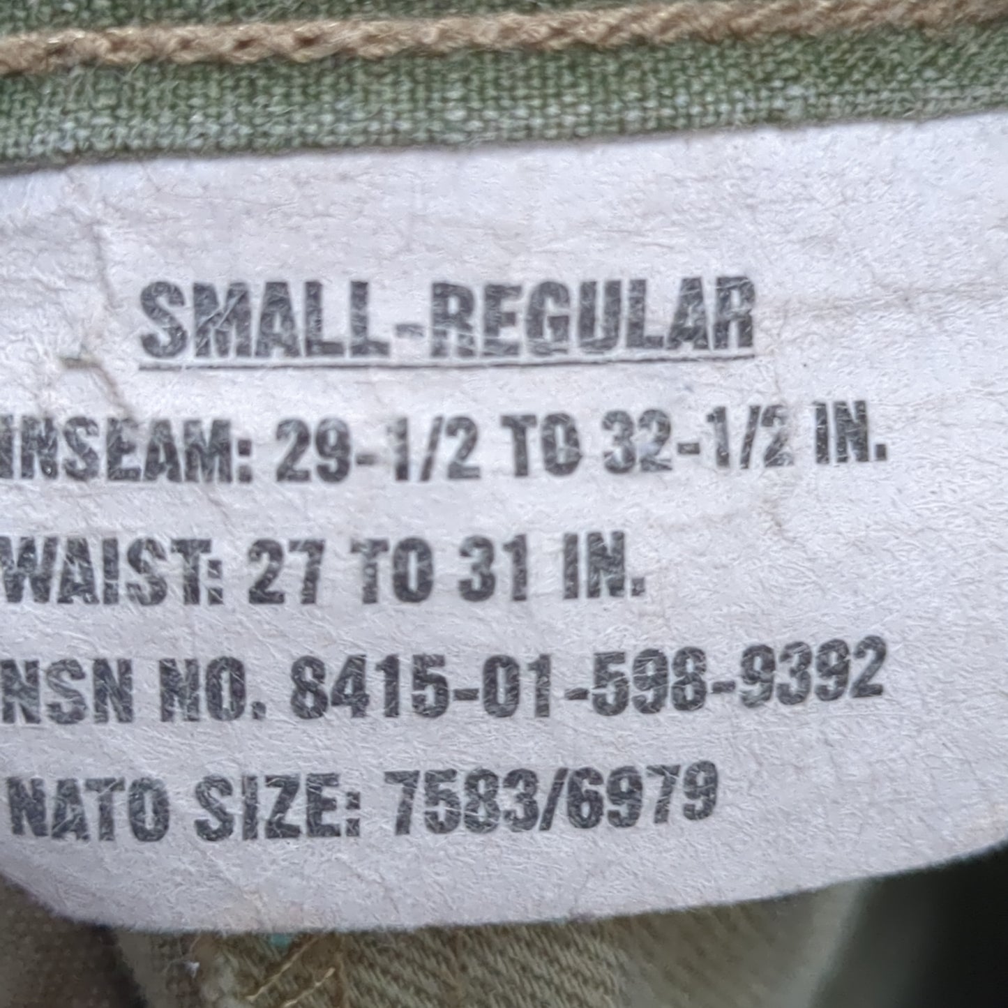 SET of US Army SMALL LONG Multicam Uniform FRAC Top Pants (ocp12- ea08-JUL151)