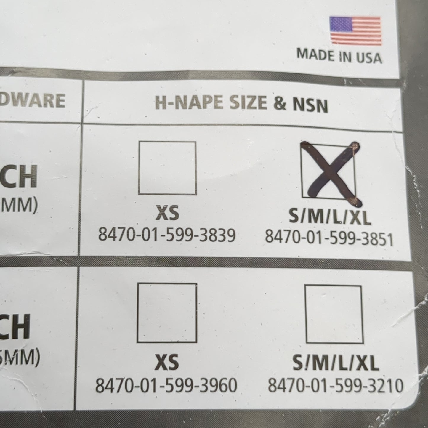 NOS US Army ACH H-Nape Chin Strap Retention S-XL (hp-YLU77)