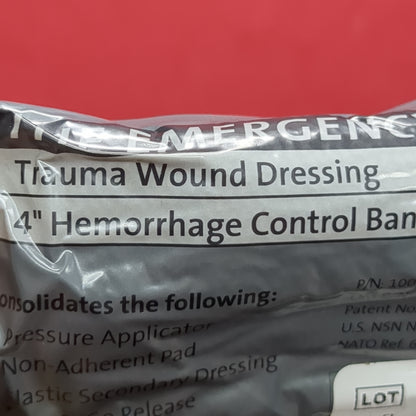 The Emergency Bandage Trauma Wound 4" Hemorrhage control Dressing (ifak  ac07-JUL216)