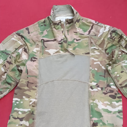 US Army Medium 1/4 Quarter Zip Type 2 Combat OCP Multicam FRAC Top Shirt (cso- fa10-JUL218)