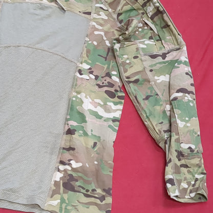 US Army Medium 1/4 Quarter Zip Type 2 Combat OCP Multicam FRAC Top Shirt (cso- fa10-JUL218)