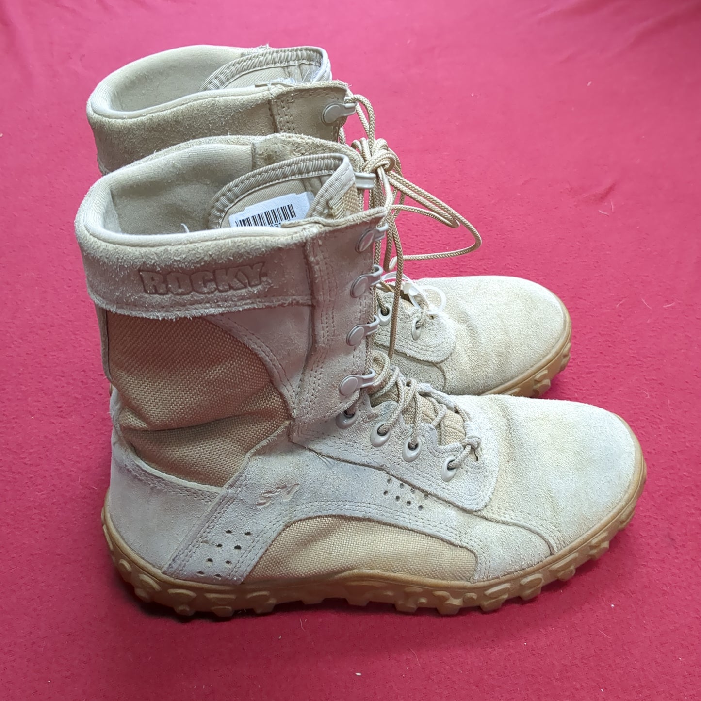 US Army 10 M Rocky SV2 - Special Operations Hot Weather Combat Boots Coyote Tan (cb01-JUL234)