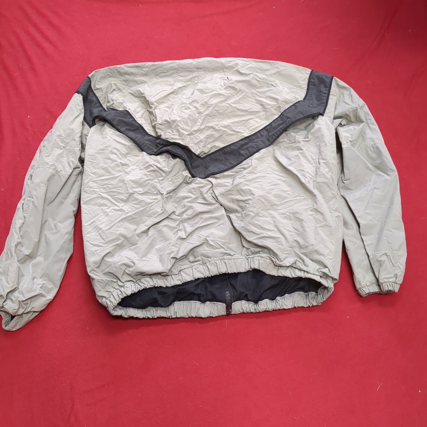 US Army Medium Regular PFU Physical Fitness Uniform Jacket Grey Good Condition (fb07-JUL250)