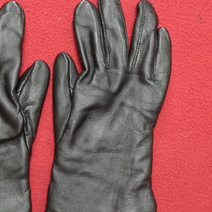 NEW - US Army Size 5 Men's/Women's Dress Black Leather Gloves (42cr- cb3-JUL252)