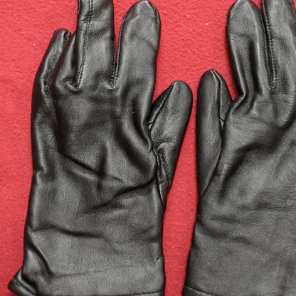 NEW - US Army Size 5 Men's/Women's Dress Black Leather Gloves (42cr- cb3-JUL252)