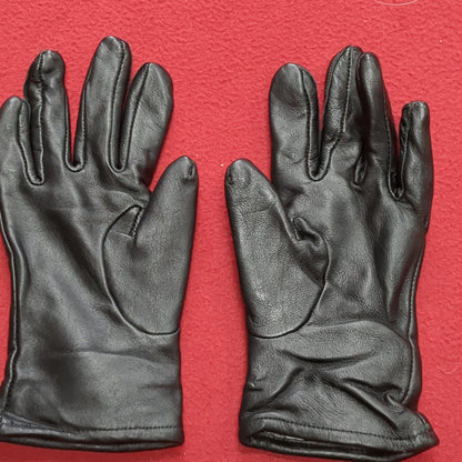 NEW - US Army Size 5 Men's/Women's Dress Black Leather Gloves (42cr- cb3-JUL252)