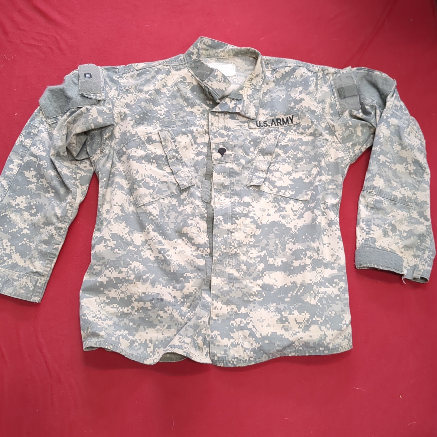 US Army ACU Combat Uniform Top Large Long UCP Digital Good Condition (fb16-JUL259)