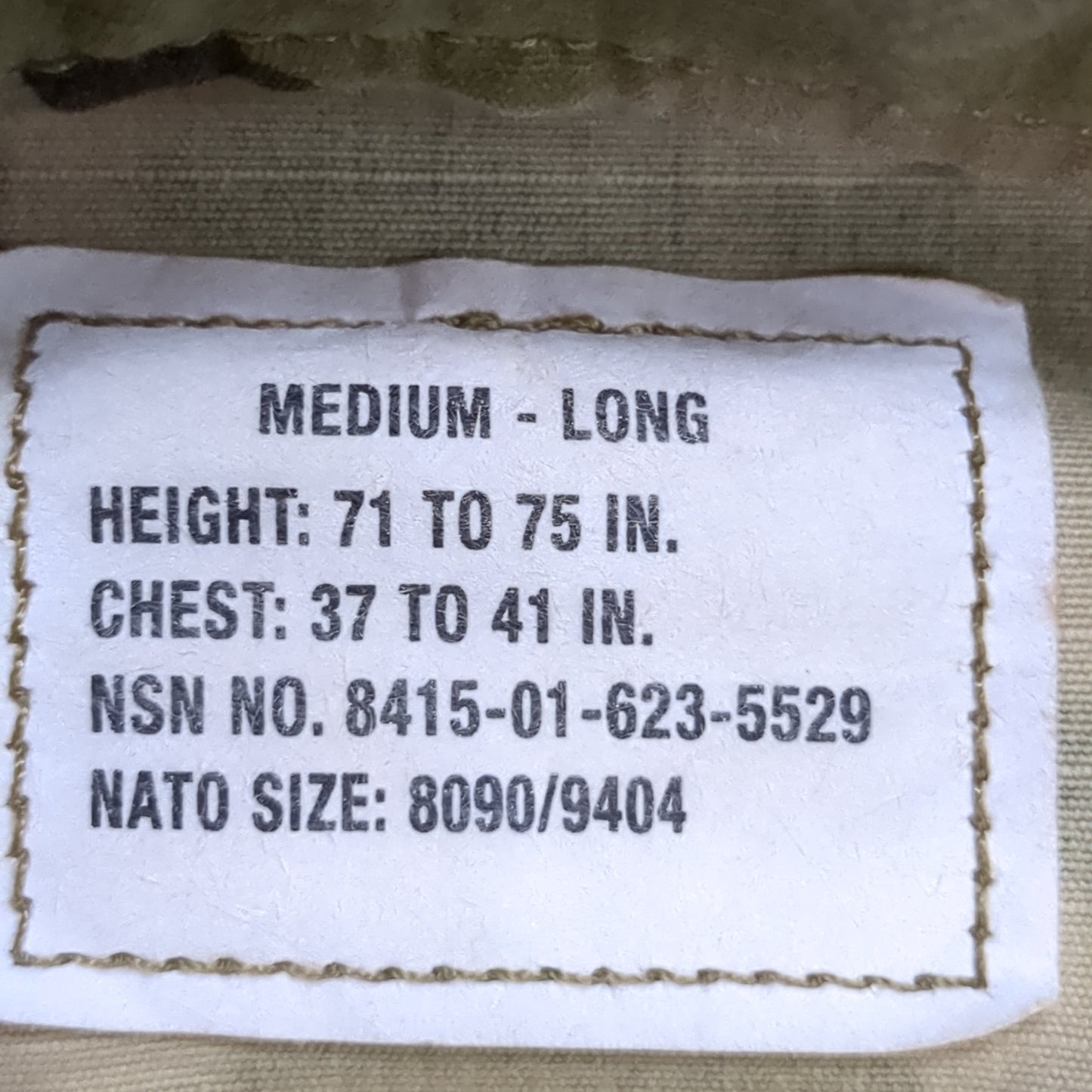 US Army Medium Long Traditional OCP Uniform Top Air Force (ocp12- ea08-JUL266)