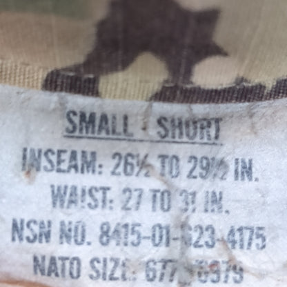 US Army Small Short Traditional OCP Uniform Pants Air Force (ocp12- ea08-JUL268)