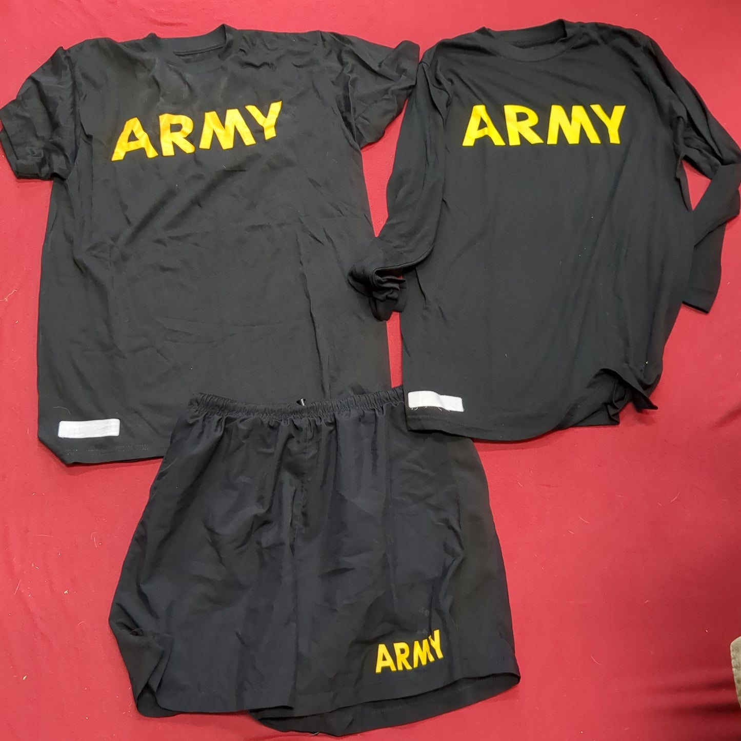 APFU SET - Medium Shorts - Long-Sleeve & Short-Sleeve Shirt Excellent Condition (fb10-JUL275)