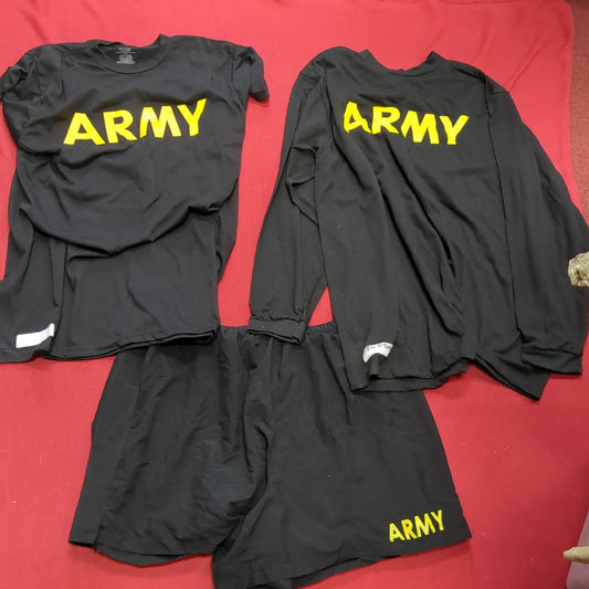 APFU SET - Large Shorts - Long-Sleeve & Short-Sleeve Shirt Good Condition (fb07-JUL278)