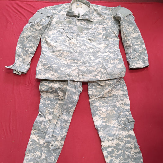 Set of US Army Medium Regular ACU Combat Uniform Top Pants UCP Digital Used (fb16-YLU20)