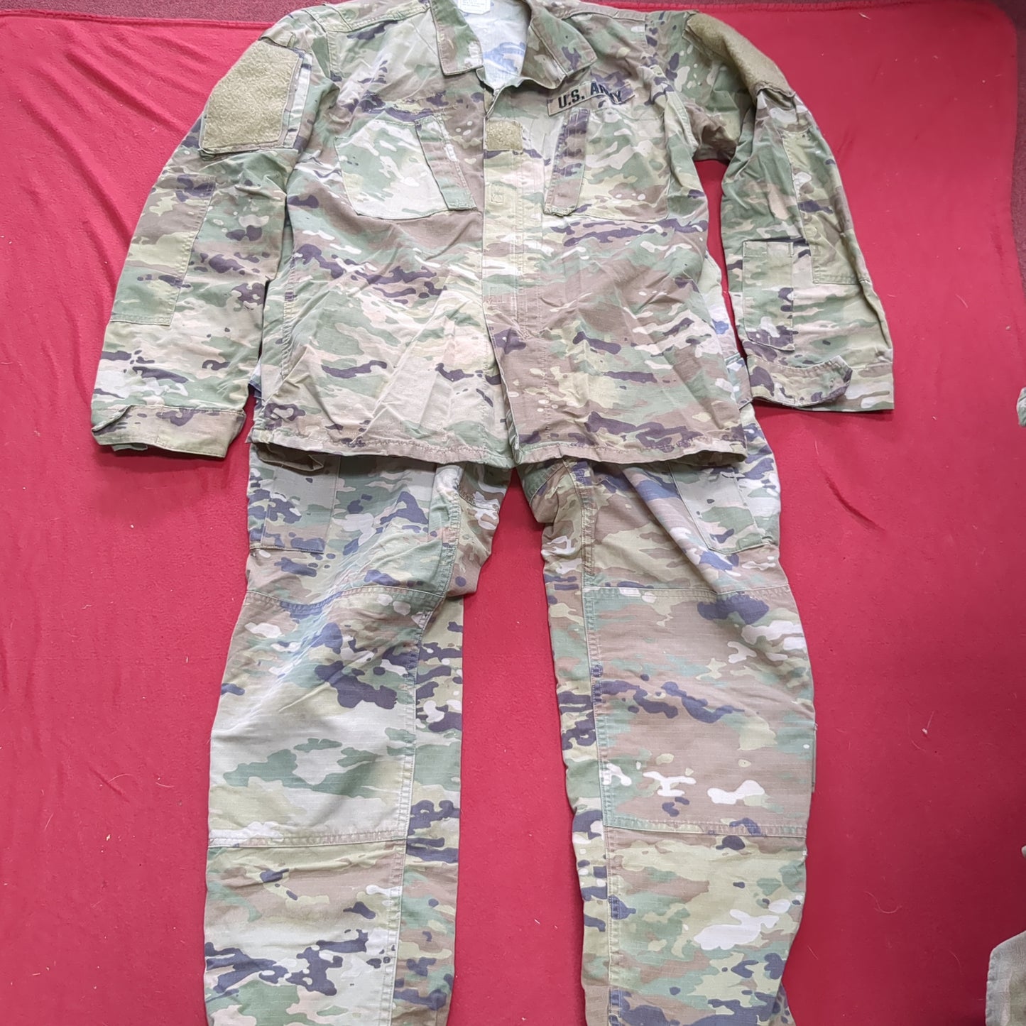 SET of US Army Medium Long Traditional OCP Uniform Top Pants Air Force Good Condition (ocp10- ea06-JUL302)