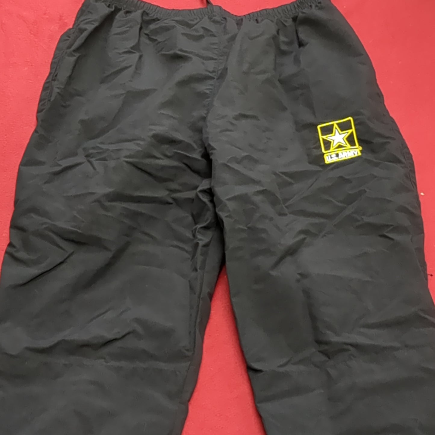 US Army Large Long PT Pants Black Gold APFU Uniform (fb10-JUL313)