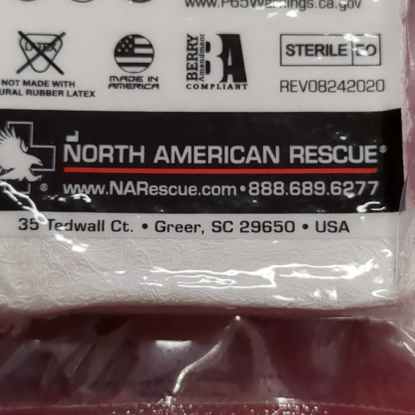 - Unopened - North American Rescue NAR Compressed Guaze Exp- 12 2030 (ifak  ac07-JUL343)