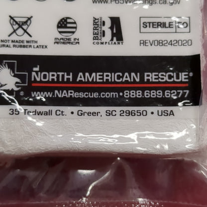 - Unopened - North American Rescue NAR Compressed Guaze Exp- 12 2030 (ifak  ac07-JUL343)