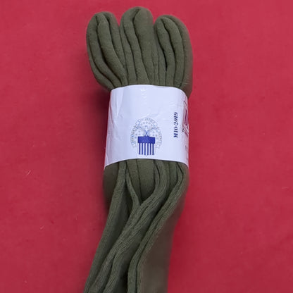 NOS US Army DLA Green Cotton Socks Size Small 9-10 (cw- ea04-JUL345)