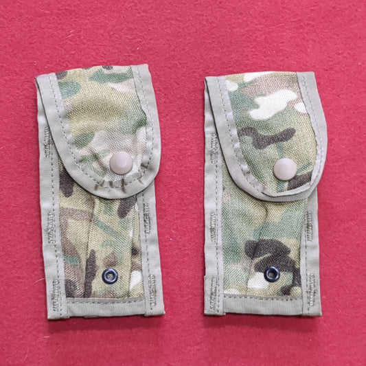 *Lot of Two* US Army 9 mm single mag Pouch OCP Multicam Molle II Excellent Condition (acu-JUL369)