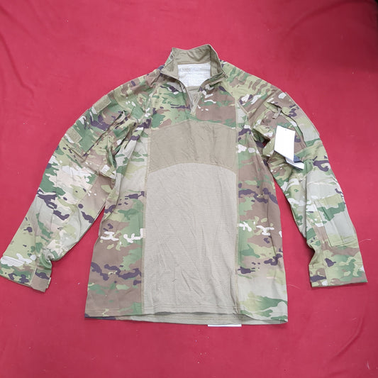 NWT US Army Large 1/4 Quarter Zip Type 2 Combat OCP Multicam FRAC Top Shirt *fa06-ALP30*