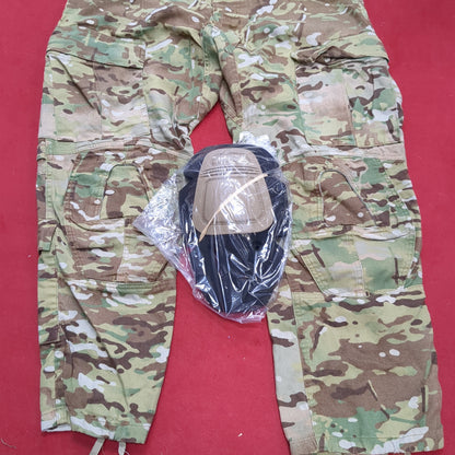 US Army Small Short Combat OCP Multicam FRAC Pants w/ Knee Pads Excellent Condition (ocp1- fa19-MAR65)