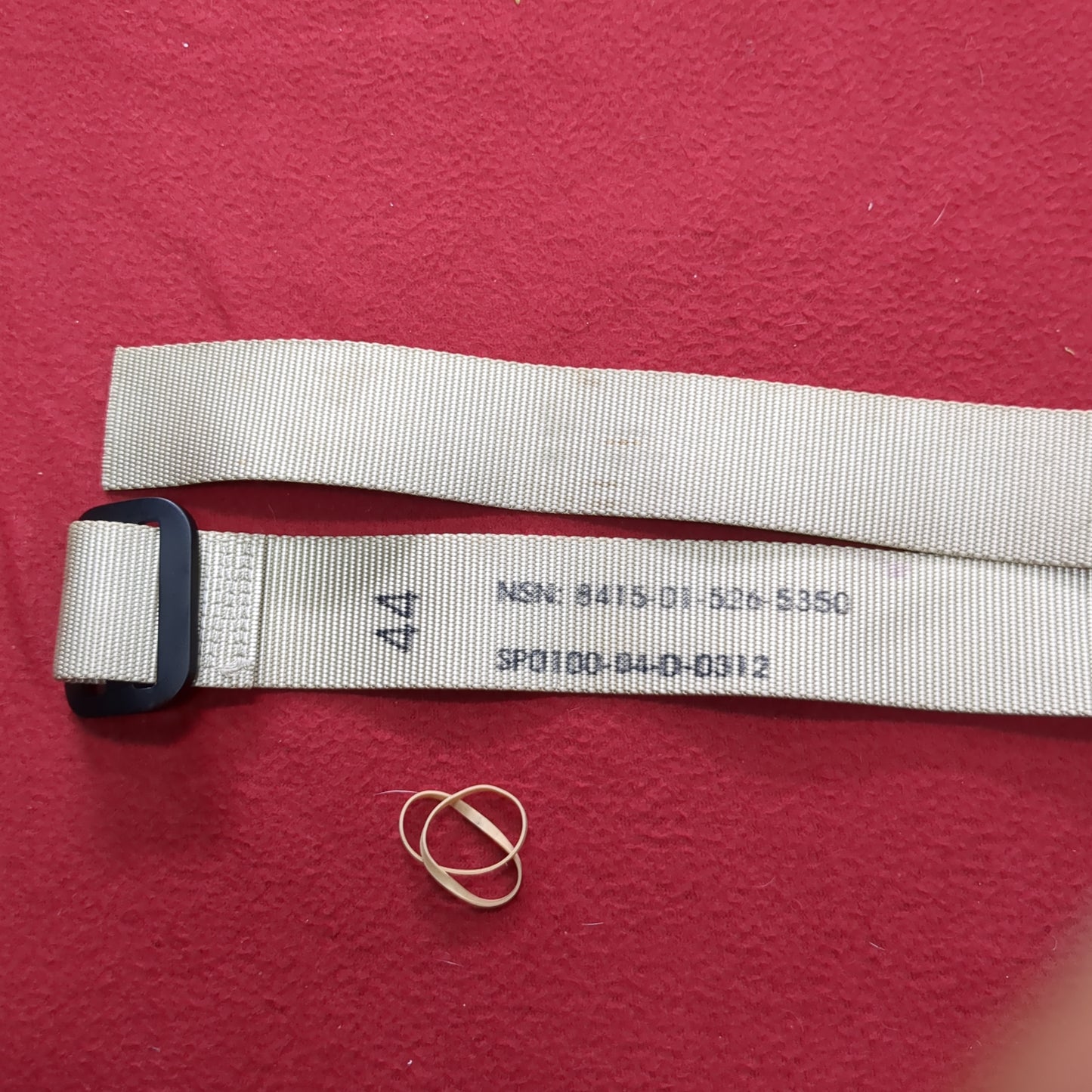 Unused Large 499 Tan Lightweight Rigger Belt Size 44 (gcg1- da11-AUG4)