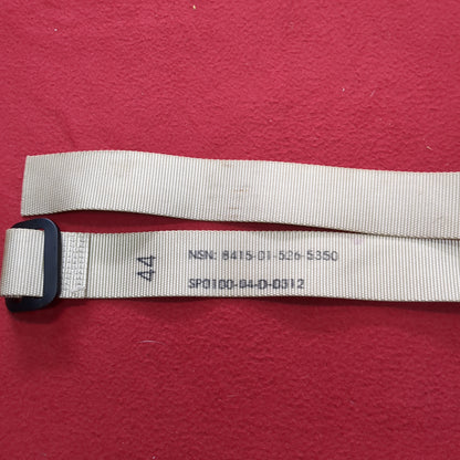 Unused Large 499 Tan Lightweight Rigger Belt Size 44 (gcg1- da11-AUG4)