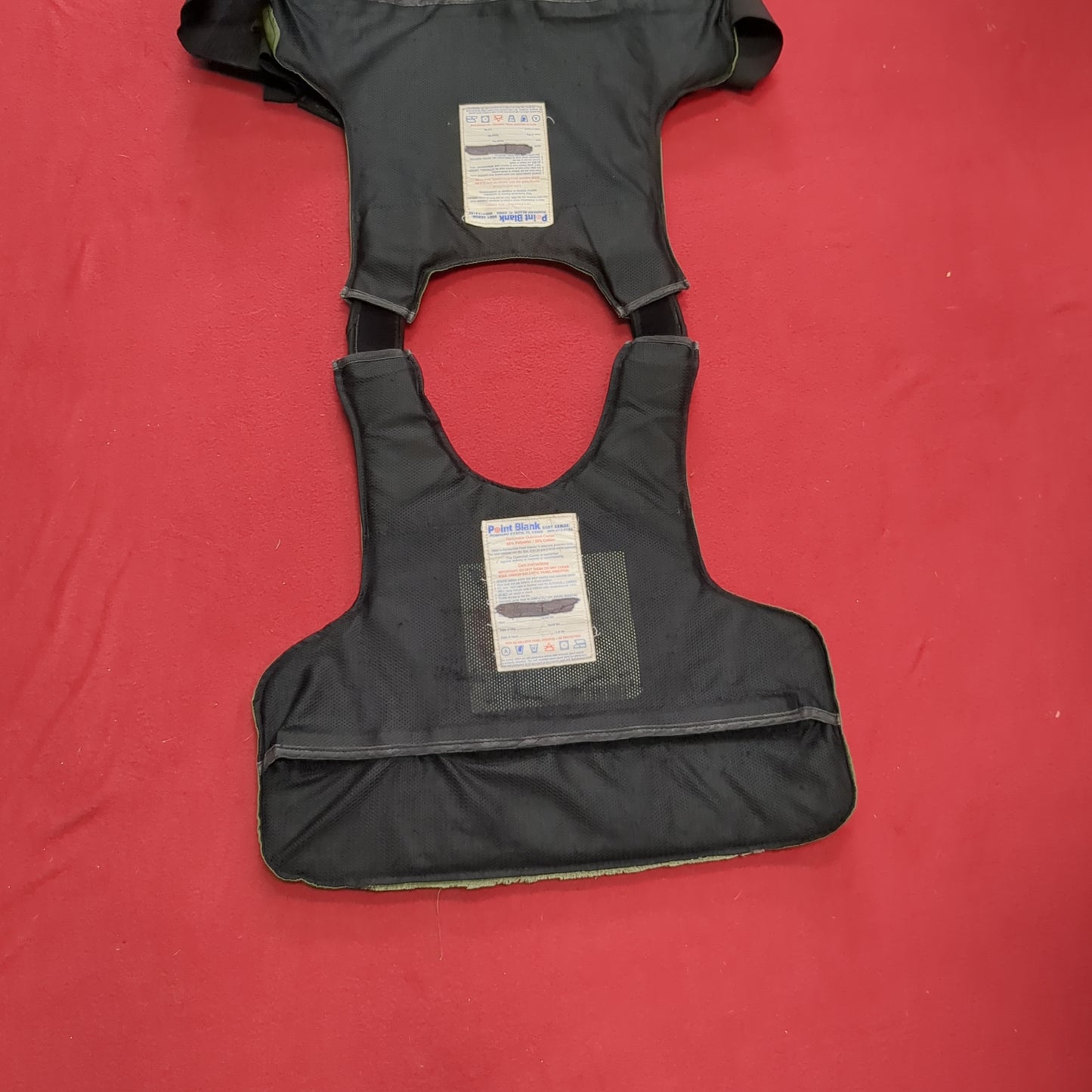 Point Blank Traditional Green Body Armor Vest W/ Soft Armor Excellent Condition (ec09-AUG32)