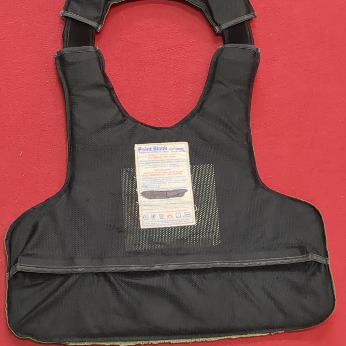 Point Blank Traditional Green Body Armor Vest W/ Soft Armor Excellent Condition (ec09-AUG32)