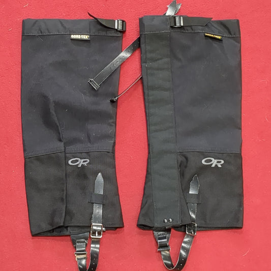 NOS Outdoor Research Medium Expedition Crocodile Gaiter Goretex Black (11n- DC10-AUG42)