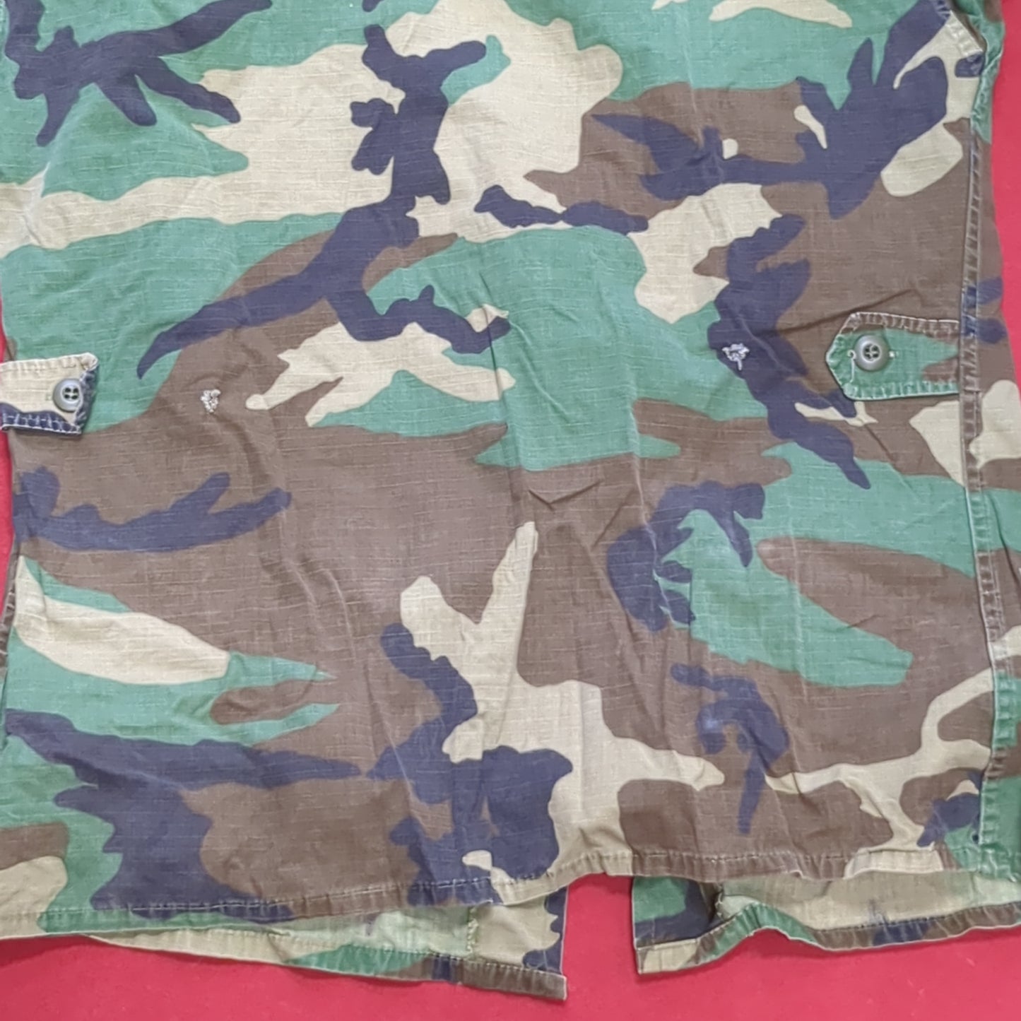 US Army JROTC Woodland Camo Blouse Size Small Long (aa09-101)