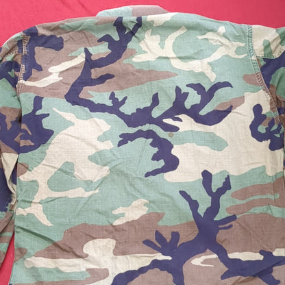 USMC Woodland Camo Blouse Size Small Long (aa09-102)