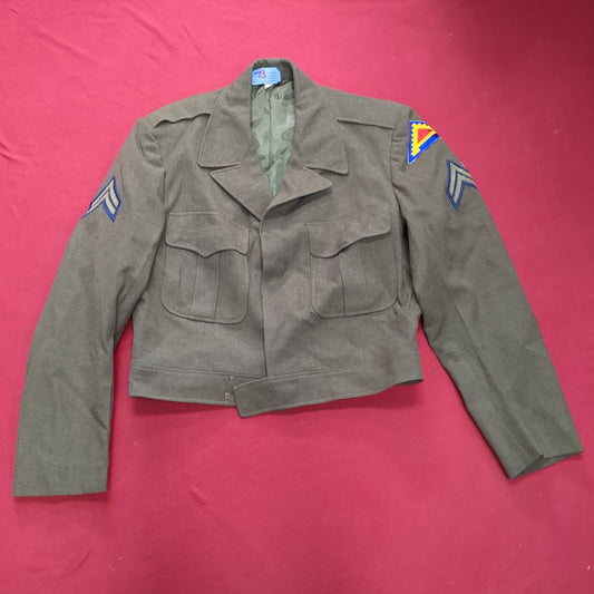 WWII ODM-1950 40 Regular Army Ike Wool Uniform Vintage Jacket (aa13-73)